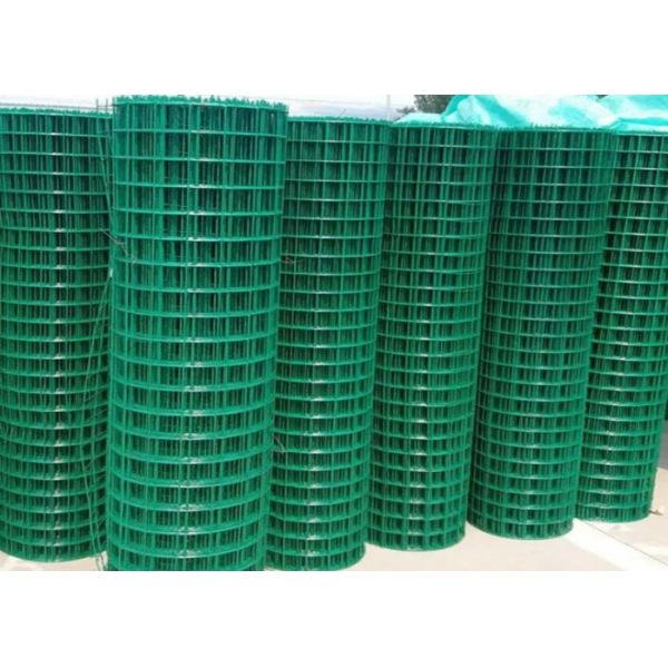 3 Fts Green PVC Coated Wire Mesh Roll UV Resistant Anti-Aging Acid and Alkali Resistant Garden Fence