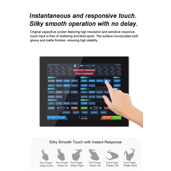 IP65 21.5 Inch Vandal-Proof Rugged PC for Windows Linux All in One Industrial Control Monitoring Capacitive Touchscreens