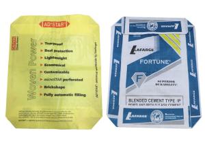 Wholesale Durable Waterproof Block Bottom Valve Bag 300mm - 600mm Width 75 GSM from china suppliers