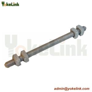 Wholesale Double-Arming Bolts full thread furnished with four square nut from china suppliers