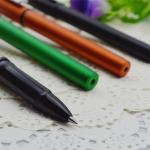 Gel pen,Promotional gel-ink pen with cap,black rubber gel-ink pen