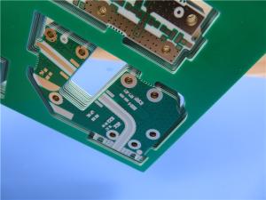 Wholesale Rogers 25mil 0.635mm TMM10 Microwave PCBs Chemical Gold and Green Solder Mask for Dielectric Polarizers and Lenses from china suppliers