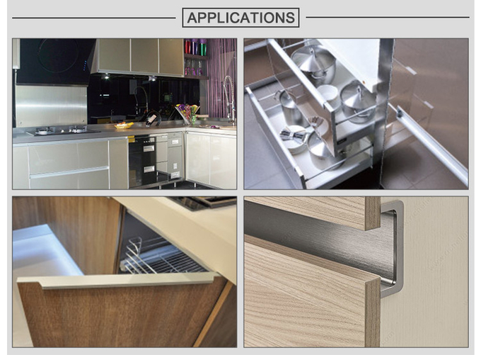 BHMA Aluminium Handle Profile G Profile 20mm Width Polished