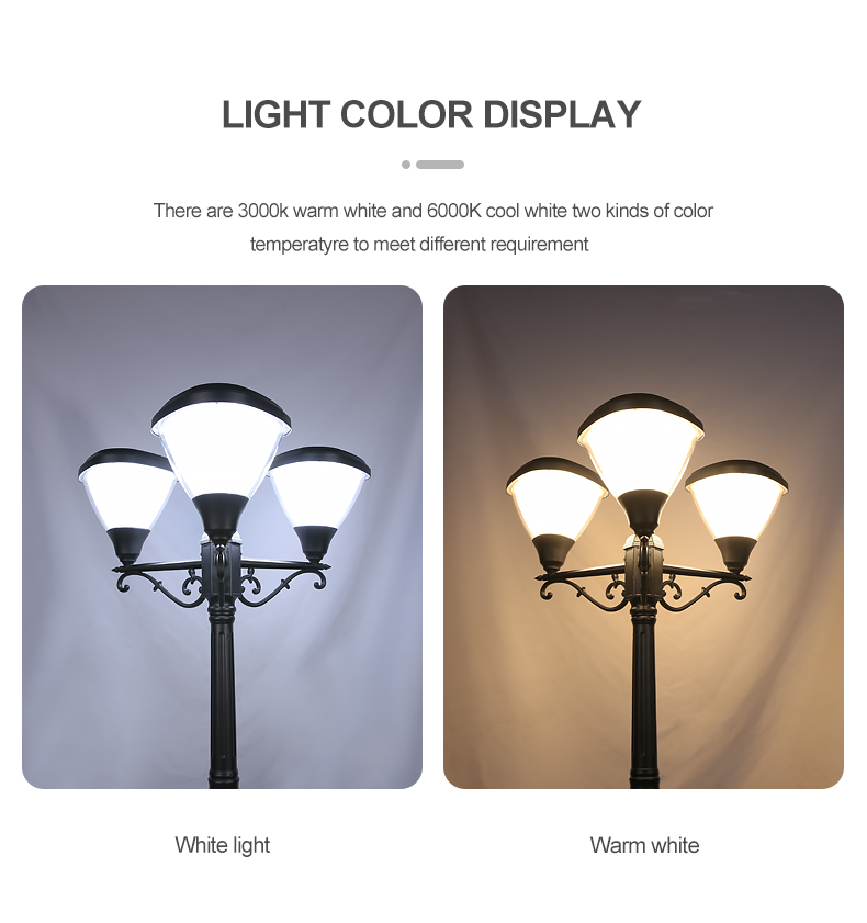 Aluminum Landscape Fast Charging Solar Lights 100lm 3000k 6000k For Courtyard