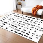 Colorful striped checkered new large carpet supply wholesale feather ins style