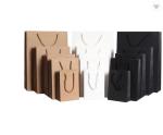 Custom Takeaway Paper Bags Or Food Delivery Black White Brown