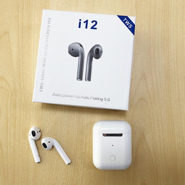 Noise Cancelling Wireless Bluetooth Earphones I12 Tws Metal ABS Material 60H