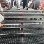 Abrasion Resistance Silver stainless steel grating with Anti Slip Surface
