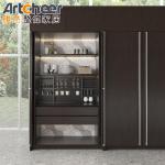 Stainless Steel Italian Kitchen Cabinet With White Color Modular Size