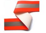 Red / Green Safety Reflective Fabric Tape , Retro Sew On Reflective Tape For