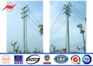 Wholesale Africa 9m - 13m Electrical Power Pole , Commercial Light Poles 3mm Wall Thickness from china suppliers