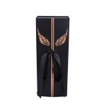 Black Empty Valentines Cardboard Flower Boxes Wholesale OEM