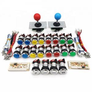 China Arcade Game DIY Parts Kit Zero Delay USB Encoder to PC + 8Way Sanwa Joystick + Chrome illuminated push Button kit for Ma on sale