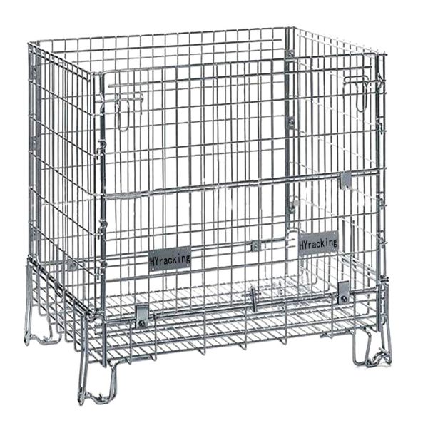 0.6T Pallet Storage Cages Odm Metal Roll Cage With Wheels For Logistics
