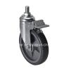 Buy cheap Edl Medium 6" 130kg Threaded Brake PU Caster Z5746-77 with Ball Bearing in Grey from wholesalers