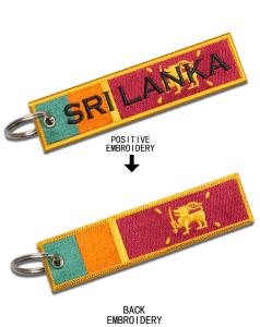 Wholesale Custom Embroidered Key Tags Personalized Embroidered Keychains Merrow Border from china suppliers