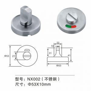 Wholesale Stainless Steel Thumb Turn Door Knob Door Fitting Hardware For Washroom Door from china suppliers