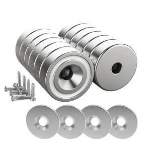 Wholesale 5.5mm Screw Size Industrial Magnet Customized NeFeB Pot Magnet With Countersunk Hole Ring from china suppliers