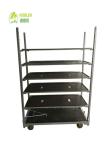 Hand Flower Danish Container Cart Hot Galvanizing RUBBER Wheel