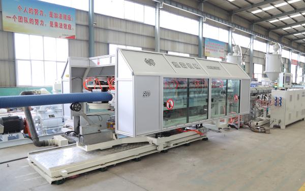 Double Wall Corrugated Pipe Extruding Machine Drainage HDPE PP Pipe Production
