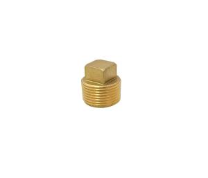 Wholesale 1/2&quot; NPT Square End Cap Pipe Plug Brass Copper Brass Tube Fitting from china suppliers
