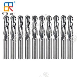 Wholesale BMR TOOLS cnc milling hrc55 8mm x 30mm x 60mm 2flute ball nose for wood cutting from china suppliers
