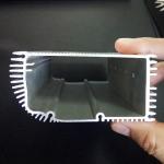 Extruded 6063 Aluminum Motor Enclosure Extrusion Casing Water Cooled