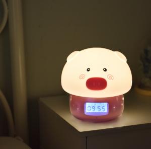 Wholesale LCD Display 50000h Kids Alarm Clock 450g Intelligent Pig design from china suppliers