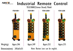 Wholesale Single / Double Speed Wireless Hoist Remote Control Wireless Industrial Remote Controller F24+ Series from china suppliers