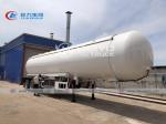 25t 50cbm 50000 Liters 50m3 LPG Gas Tank Semi Trailer LPG Delivery Tank With