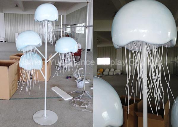 Metal Decorations Crafts Customized Size Handmade Metal Jellyfish Statue