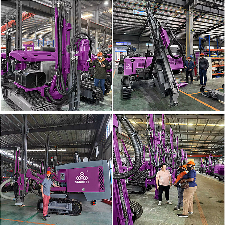 Underground DTH Drilling Machine 360 Degrees Blast Hole Drilling Equipment Small Drilling Rig