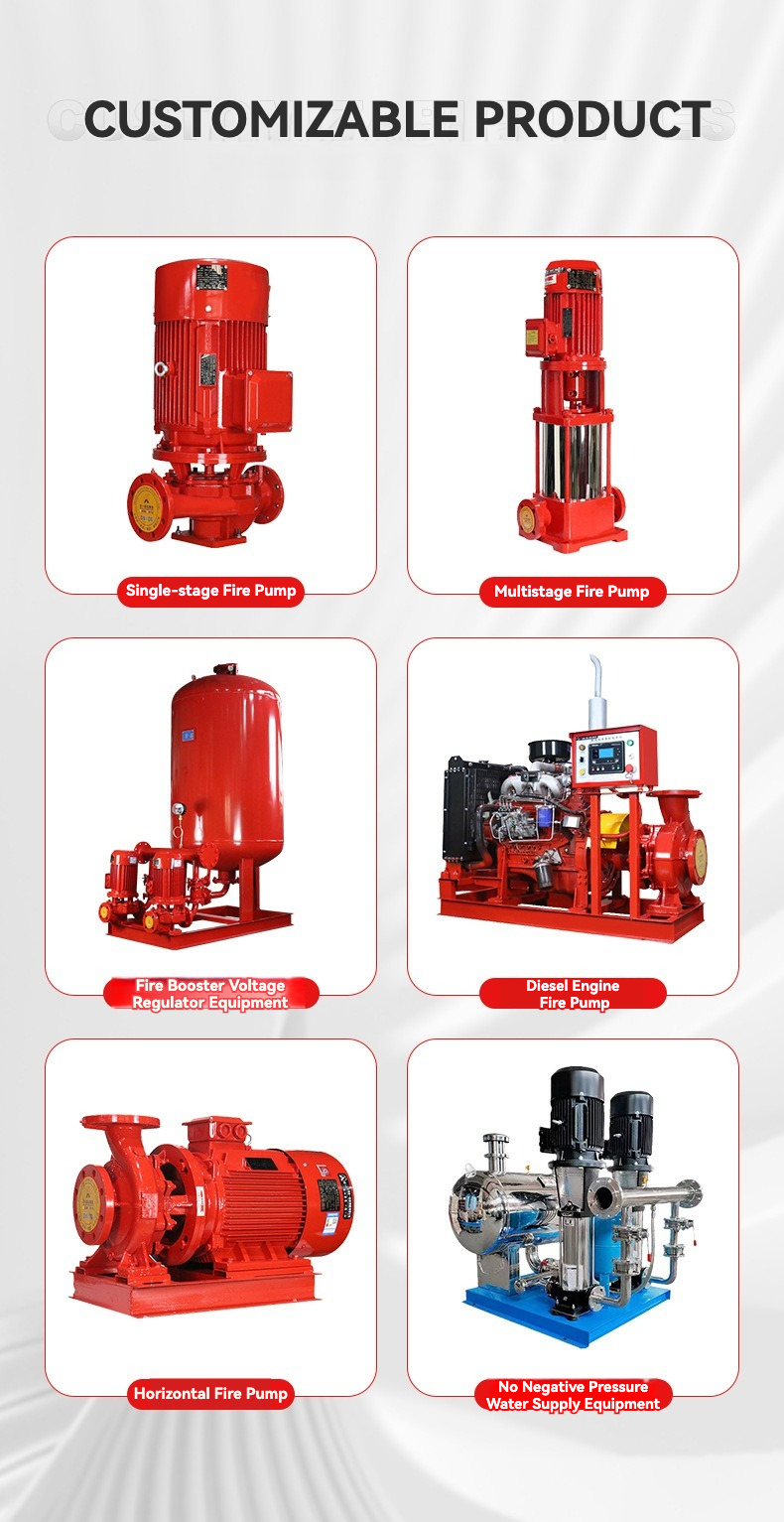 Cast Iron Diesel Fire Pump with Automatic Switching and High Efficiency for Industrial Use