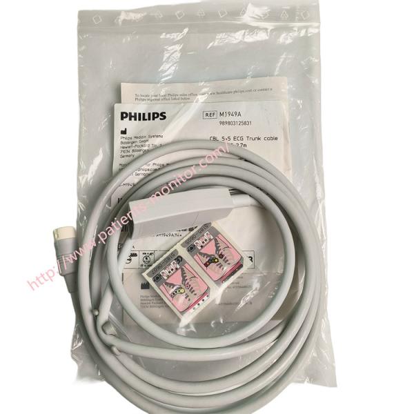 Philipph M1949A 989803125831 ECG Trunk Cable 10 Lead Multi-Link 2.7M Original