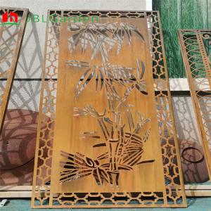 Wholesale Laser Cut Decorative Corten Steel Garden Panels Multifunctional Weathering Resistant from china suppliers