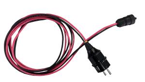Wholesale Waterproof 2 Round Pin Power Plug Power Supply Harness AC Red Black Silicone Power Line from china suppliers