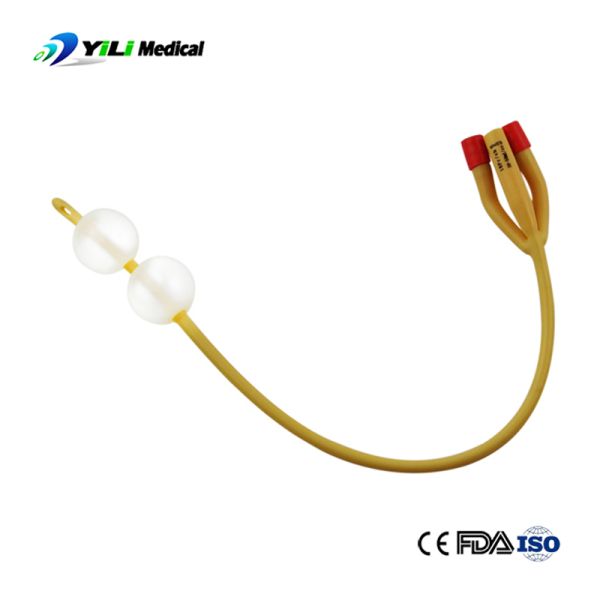 Nontoxic Latex Foley Balloon Catheter Silicone Coated Multiscene