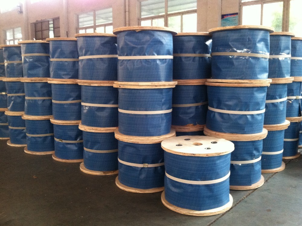1/8" Galvanized Aircraft Cable 1000ft Plastic Reels in 6x19 IWRC Steel Cable Ropes for Heavy Duty Applications