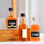 Collar Material 50ml Small Luxury Wine Bottle for Vodka Whisky Customized Design