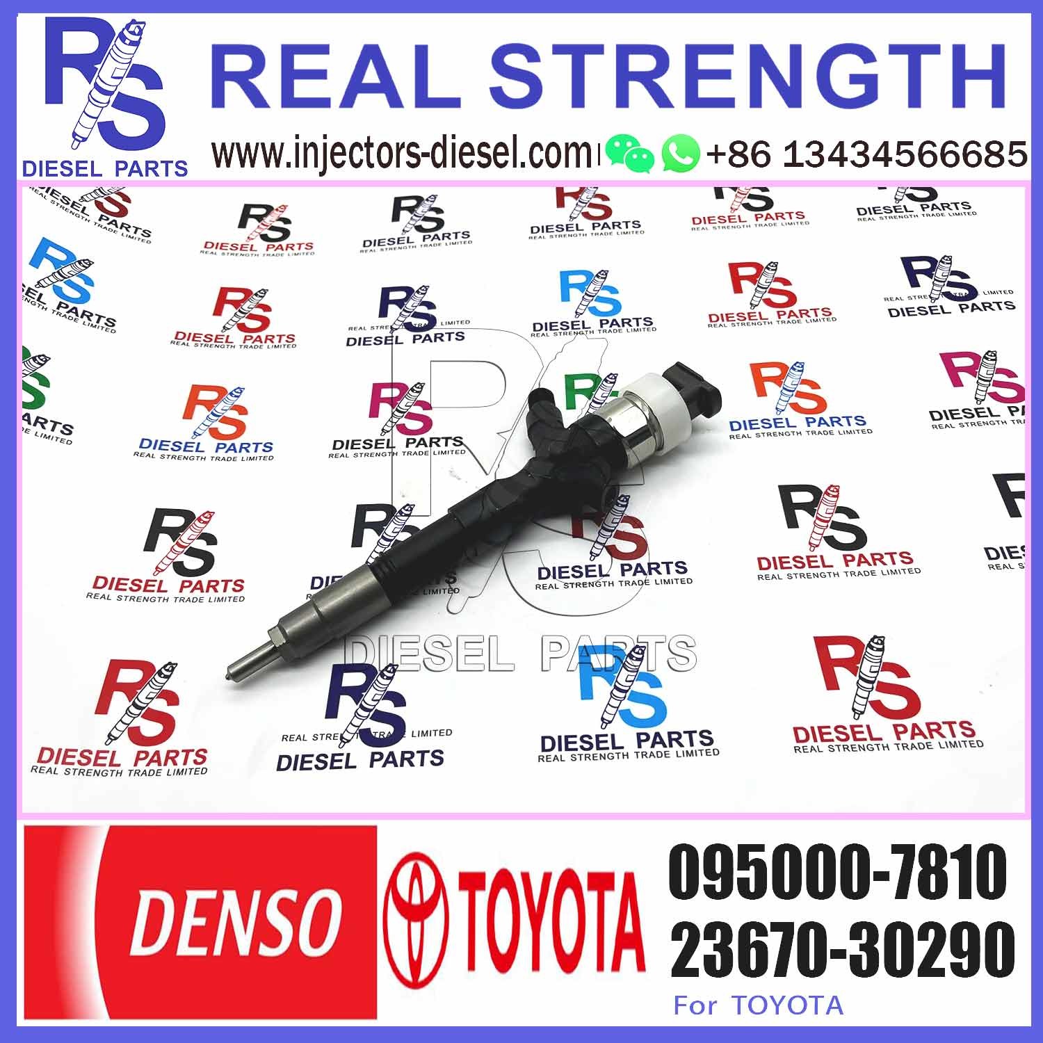 FST Diesel Fuel Common Rail Injector Assembly 23670-30120 095000-7810 For Toyota Dyna