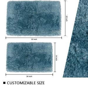 Wholesale Customized Size Water Absorption Bath Mat Pile 3cm Eco Friendly Bathroom Rugs from china suppliers