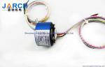12.7mm Stable Performance Through Bore Slip Ring , 500RPM 12A Rotary Connector