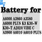 2300mAh BL242 A6000 A2020 A6010 Mobile Phone Battery for Lenovo VIBE C Lithium