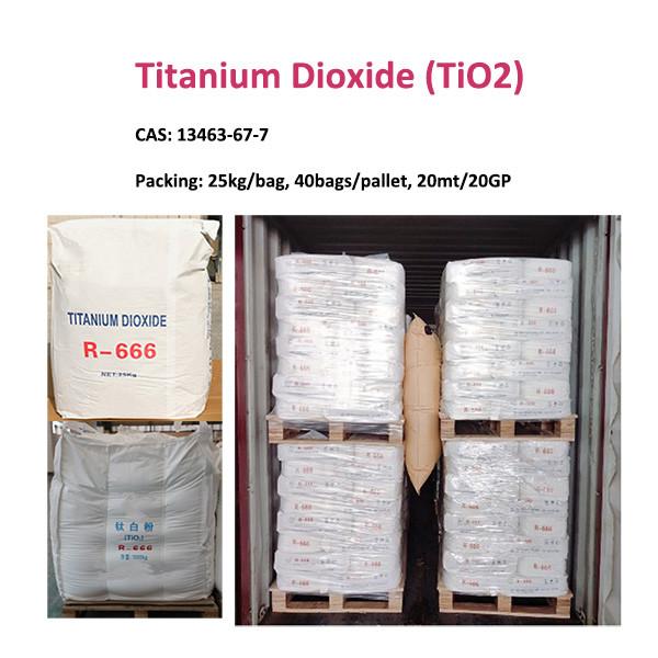 White Powder Titanium Dioxide R-666 for Plastics at Affordable Cost CAS 13463-67