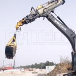 Telescopic Excavator Boom Arm For Deep And Narrow Special Construction