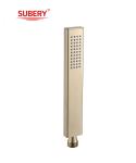 Brass microphone handshower hand shower for shower column brushed golden