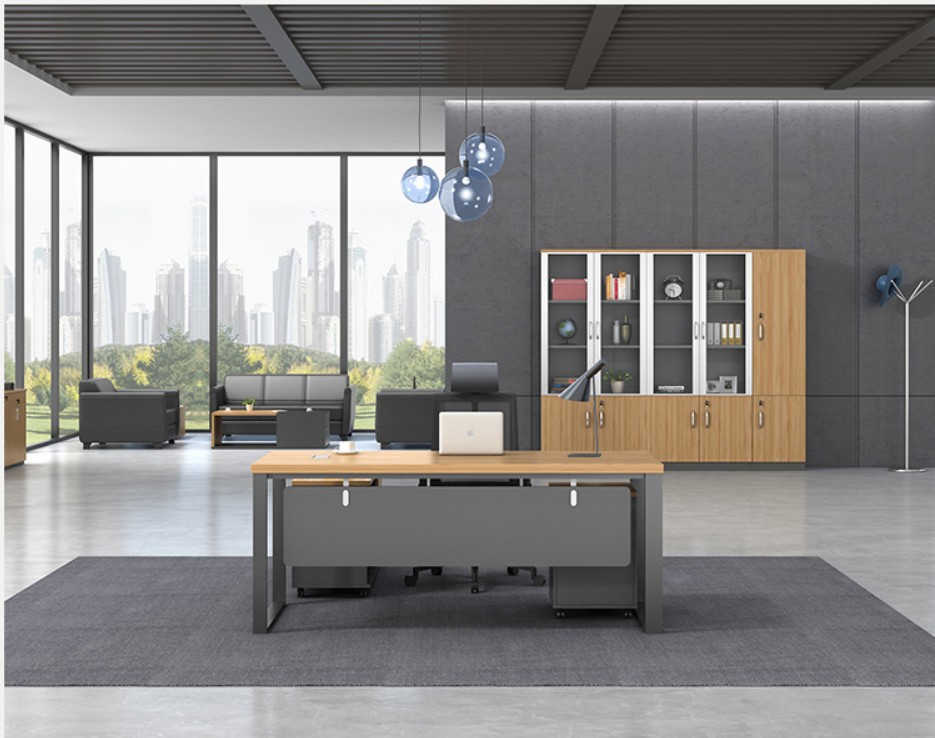 One Container L-Shaped Home Executive Office Computer Desk OEM