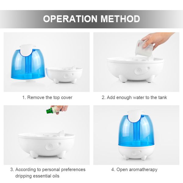 DITUO 1000 Sq Ft Large Capacity Cool Mist Humidifier For Living Room