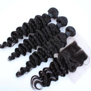 Wholesale factory supply cheap brazilian hair,7A 8A virgin hair bundles with lace closure from china suppliers