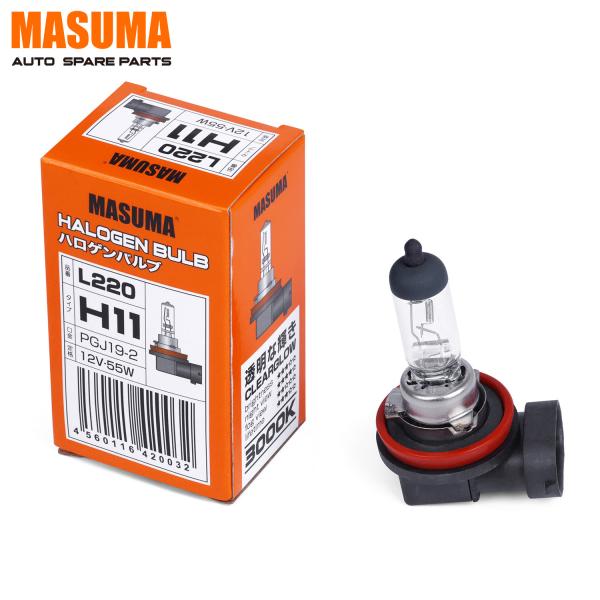 L220 MASUMA Halogen Lamp for BMW CLEARGLOW H11 12v 55W 3000K 09471-12210